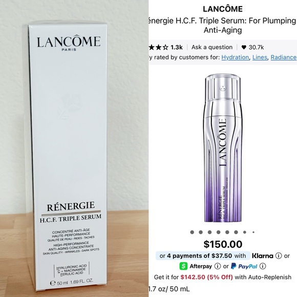 Lancome Rénergie H.C.F. Triple Serum - New - Picture 2 of 7